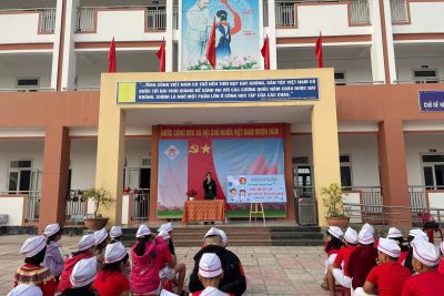 Liên đội triển khai chương trình: “ Thiếu nhi Việt Nam – học tập tốt – rèn luyện chăm” năm học 2024 – 2025. Với 371 học sinh tham gia.